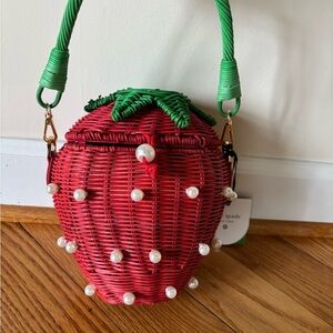Kate Spade x Target Strawberry Wicker Handbag